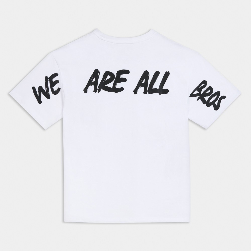 Picture of We Are All Bros Oversized T-Shirt White