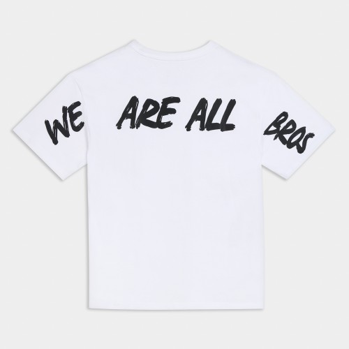 Picture of We Are All Bros Oversized T-Shirt White