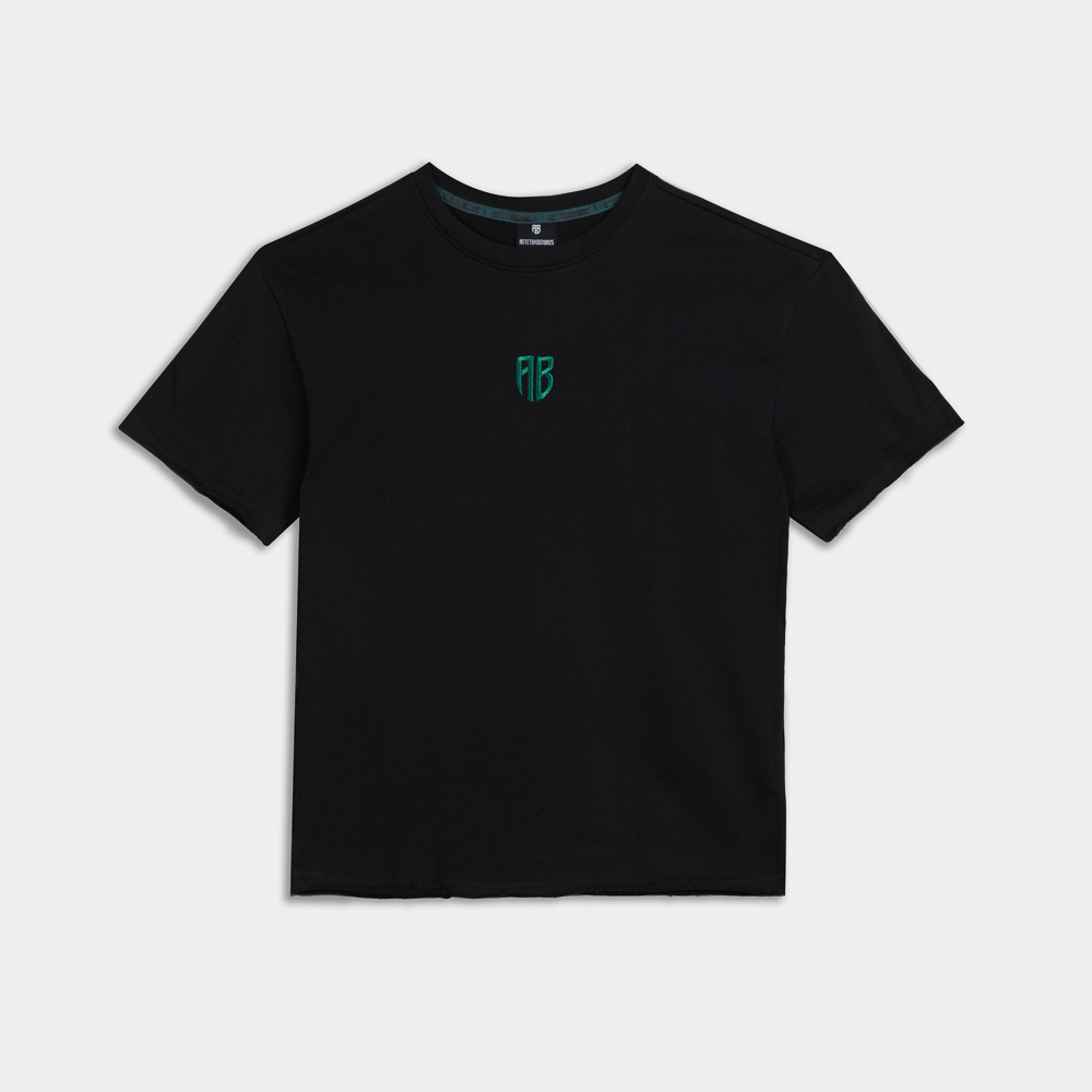 Kids French Terry T-Shirt | ANTETOKOUNBROS |Black Front