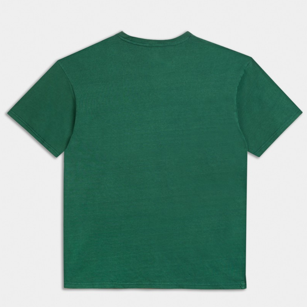 Stone Washed Crewneck T-Shirt | ANTETOKOUNBROS | Green Back