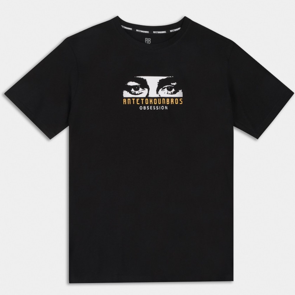 Obsession T-shirt | ANTETOKOUNBROS | Black Front
