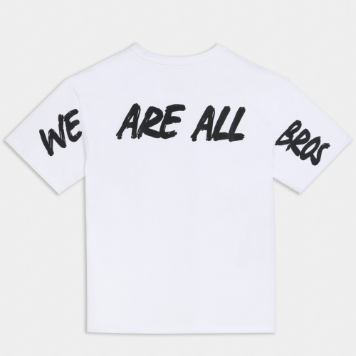 Εικόνα της We Are All Bros Oversized T-Shirt Λευκό