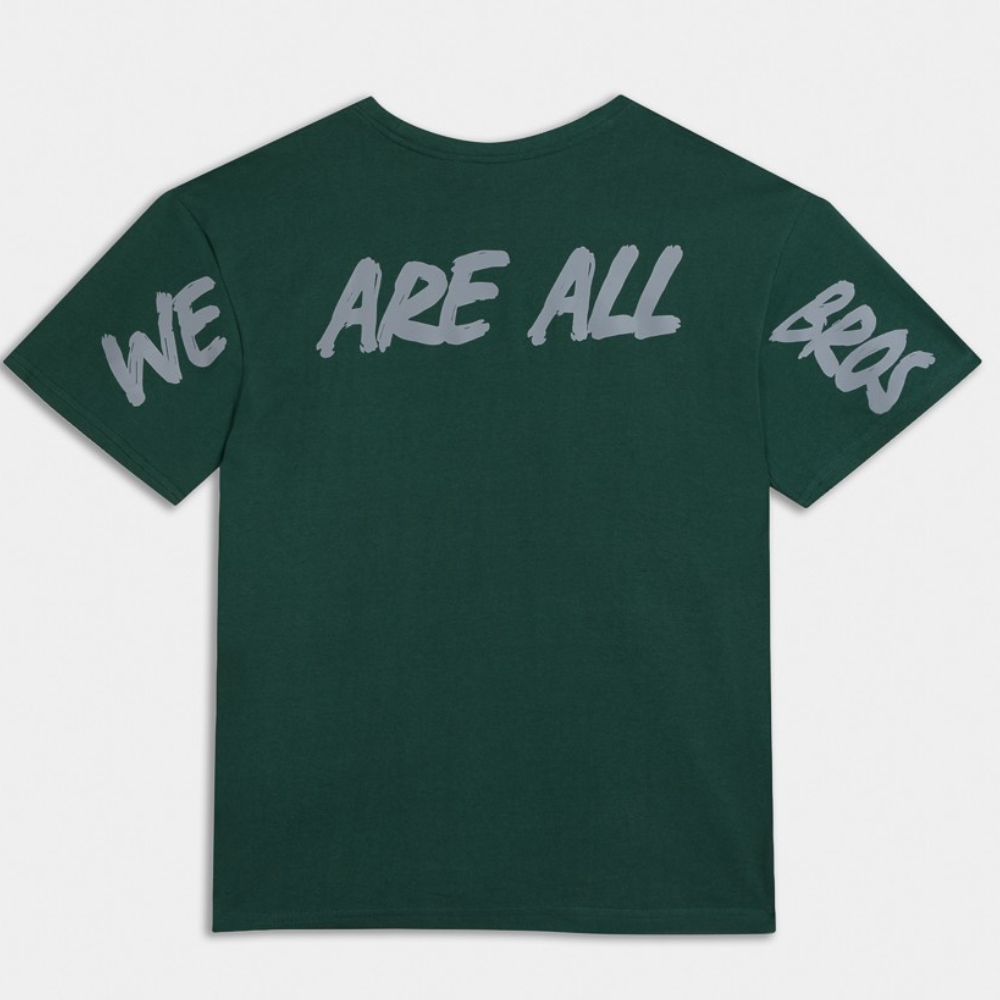 Picture of We Are All Bros Oversized T-Shirt Green