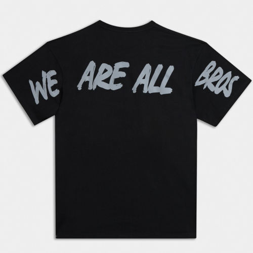 Εικόνα της We Are All Bros Oversized T-Shirt Μαύρο