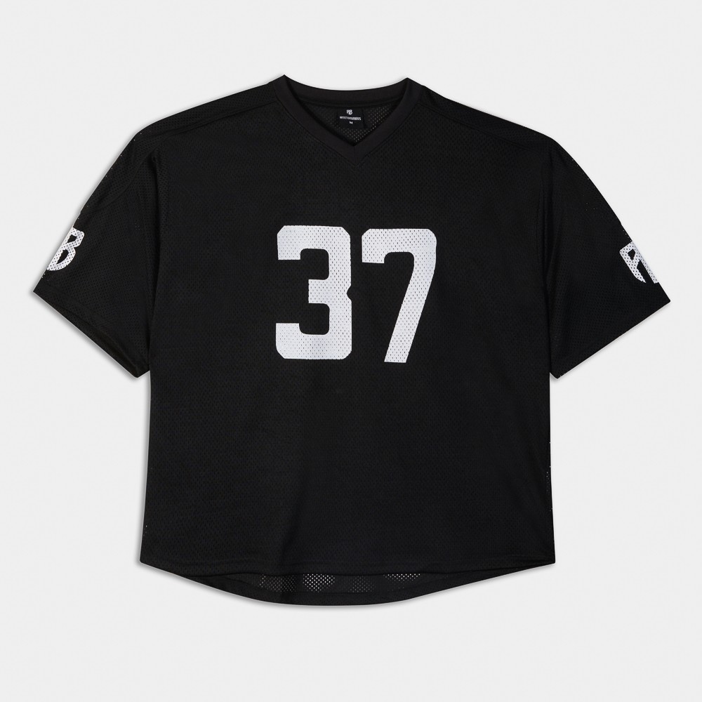 Picture of Antetokounbros Oversized Mesh Jersey Black