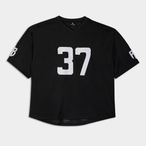 Picture of Antetokounbros Oversized Mesh Jersey Black