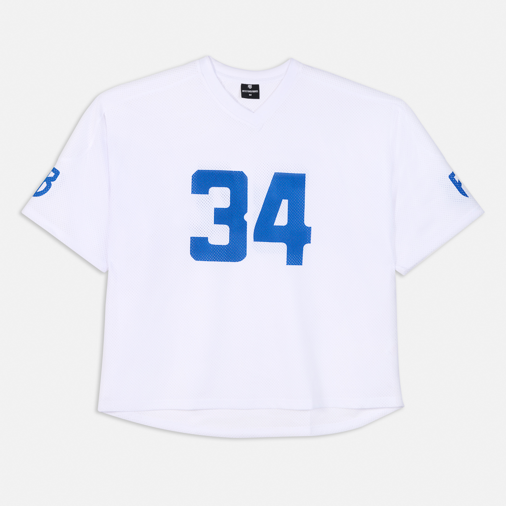Oversized Mesh Jersey White Front | Antetokounbros