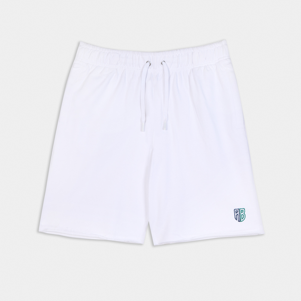  French Terry Shorts| ANTETOKOUNBROS | White Front