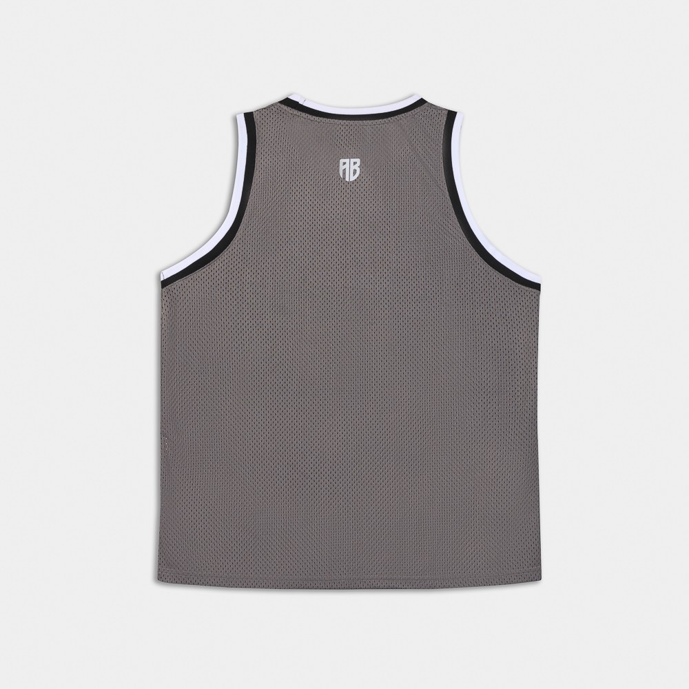 Εικόνα της Antetokounbros Mesh Tank Top Γκρί