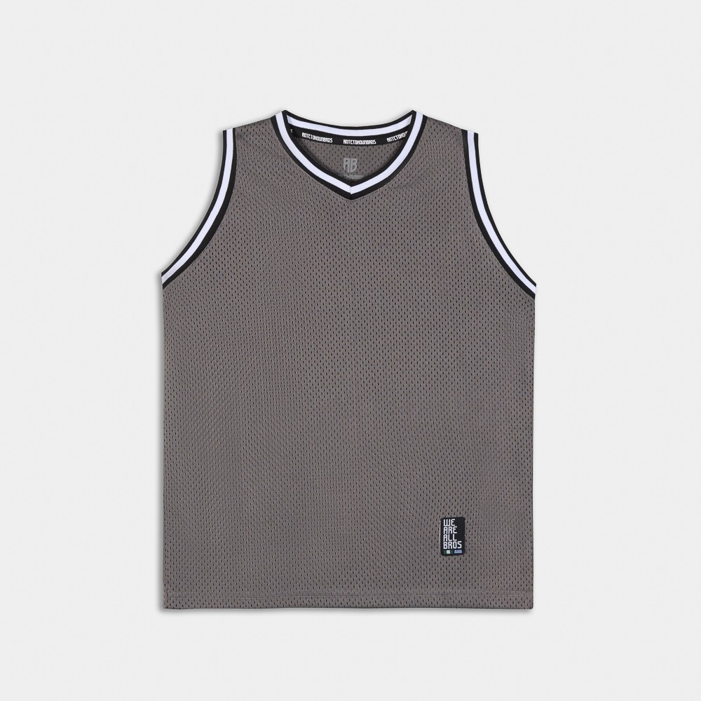 Picture of Kids Mesh Tank Top Dark Grey