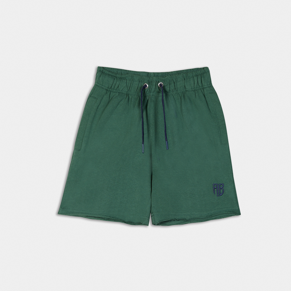 Kids French Terry Shorts| ANTETOKOUNBROS |Green  Front