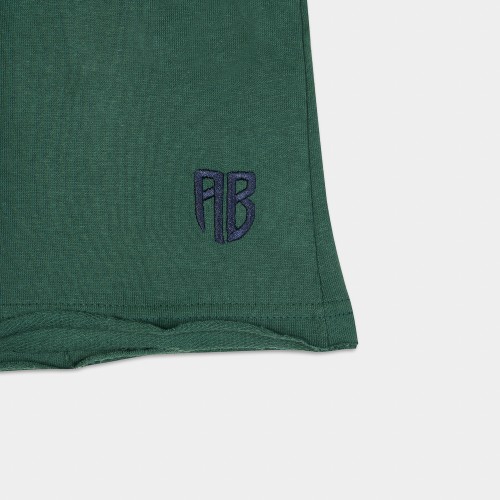 Kids French Terry Shorts| ANTETOKOUNBROS |Green  Detail thumb