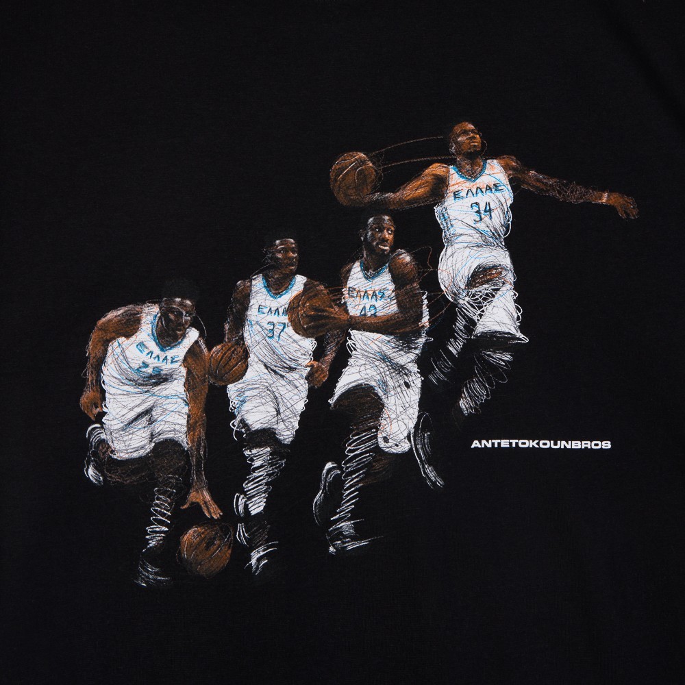 Picture of Kid's  T-shirt Bros Black