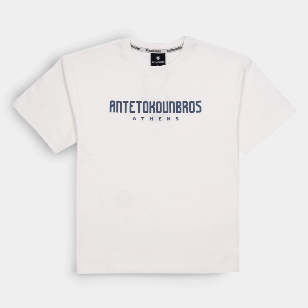 ANTETOKOUNBROS Men's T-shirt Antetokounbros Athens Off White Front