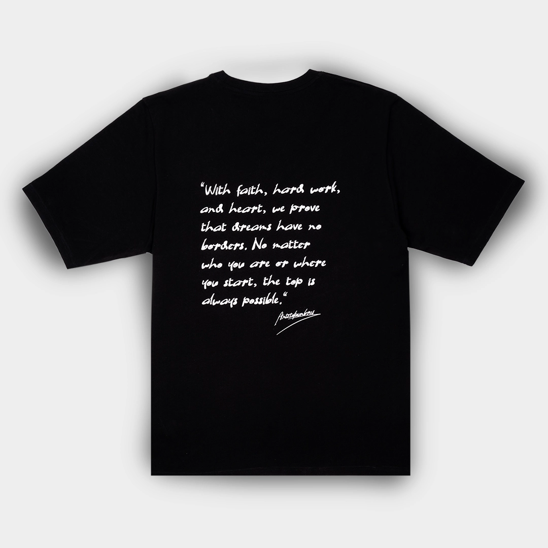ANTETOKOUNBROS Statement Tee Black Back