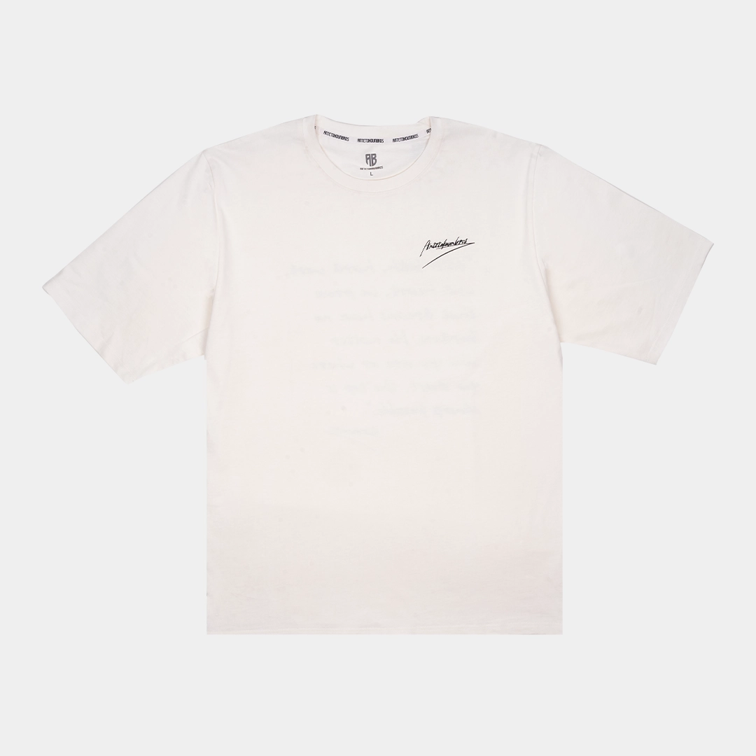 ANTETOKOUNBROS Statement Tee Off White Front	