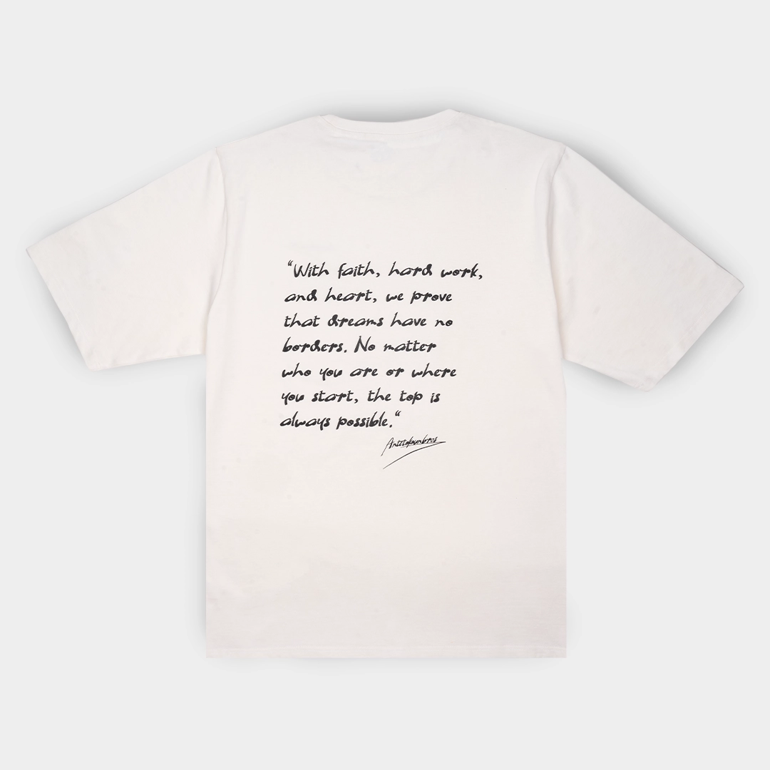 ANTETOKOUNBROS Statement Tee Off White Back