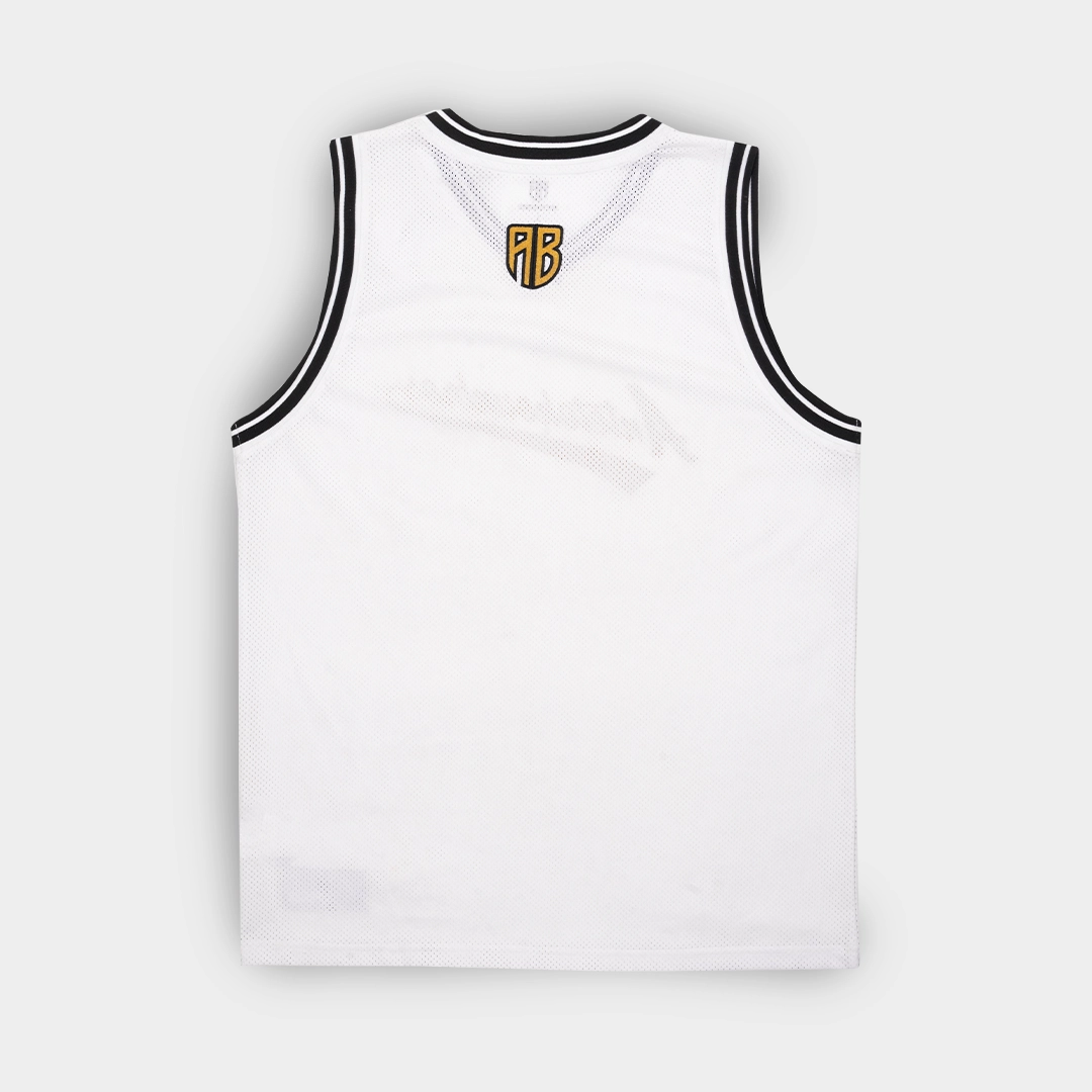 ANTETOKOUNBROS Basketball Tank Off White Back