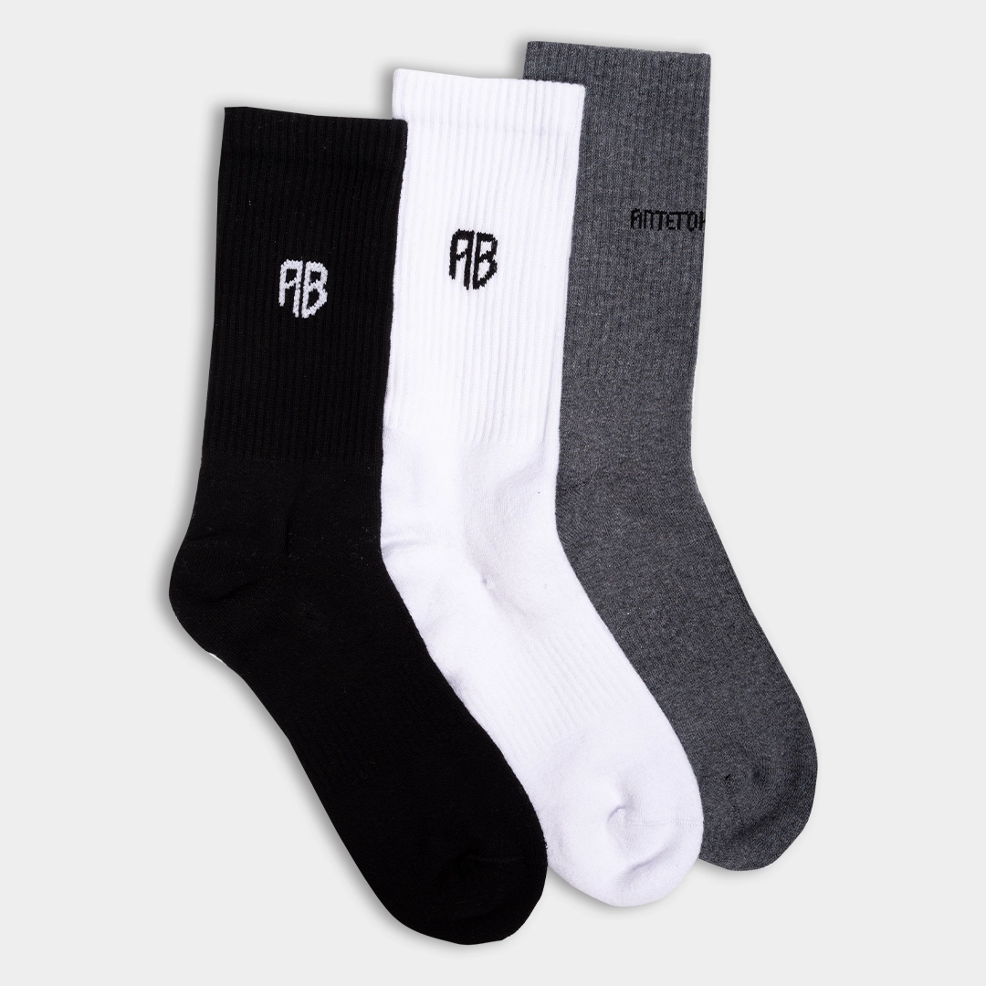 Crew Socks 3 pack Front