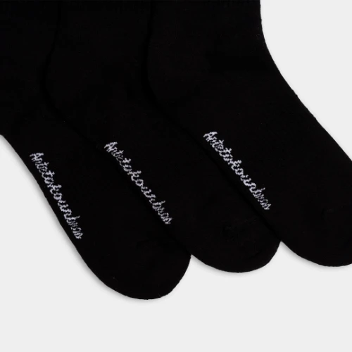 AB Crew Socks 3-Pack AB Logo Black Detail 2 thumb