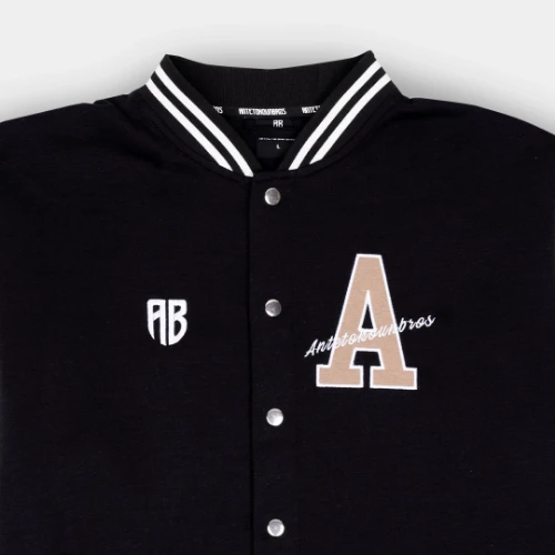AB Jacket  Varsity  Black / Off White Detail thumb