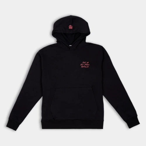 ANTETOKOUNBROS Kids Just A Kid From Sepolia Hoodie Black Front
