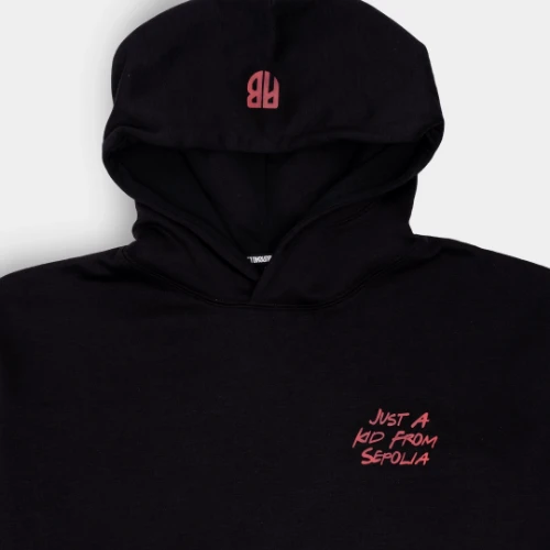 ANTETOKOUNBROS Kids Just A Kid From Sepolia Hoodie Black Detail 2 thumb