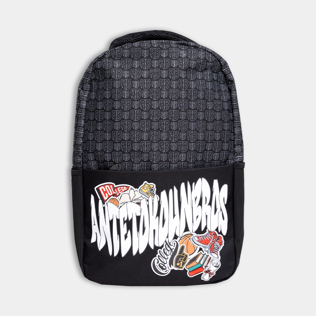 ANTETOKOUNBROS Backpack Multigraphiti| Black | 25lt Front	