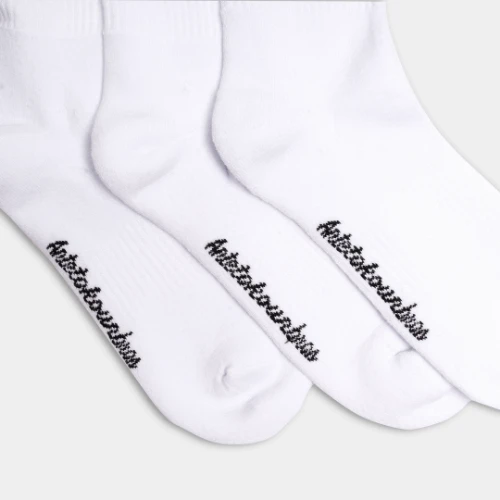 AB Crew Socks 3-Pack AB Logo White Detail