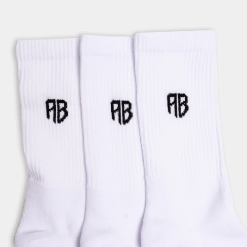 AB Crew Socks 3-Pack AB Logo White Detail Logo thumb