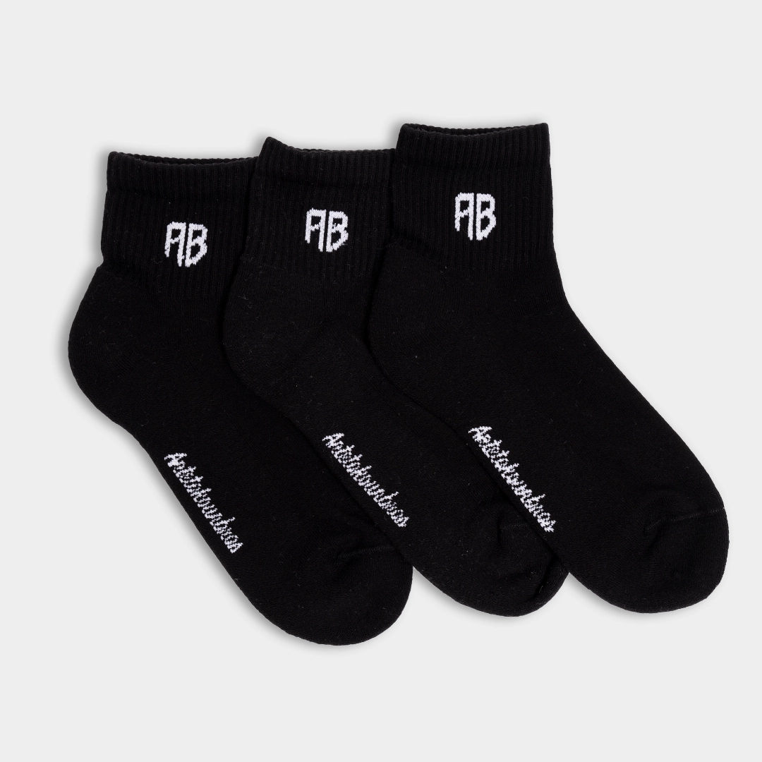 AB Logo Mid-Crew Socks 3-Pack Front