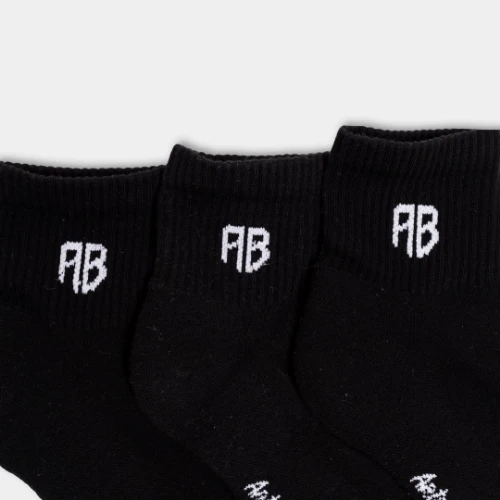 AB Logo Mid-Crew Socks 3-Pack Detail Logo thumb