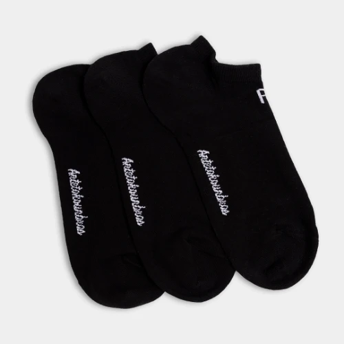 AB 3-Pack Ankle Socks Black Front thumb