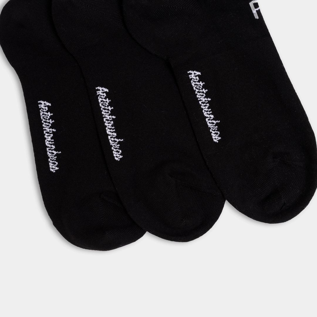 AB 3-Pack Ankle Socks Black Detail