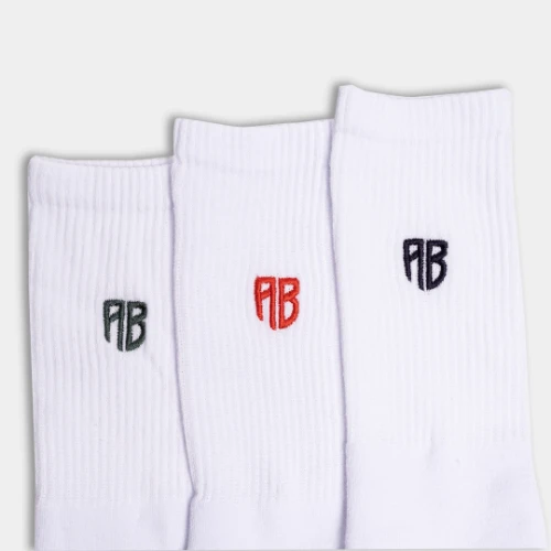 AB 3-Pack Tall Socks White Detail