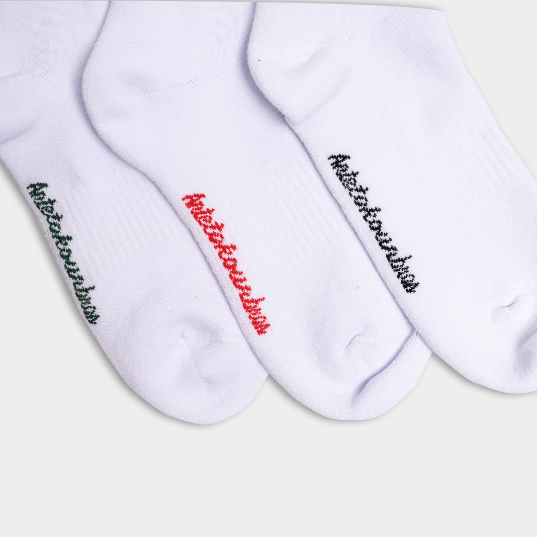 AB 3-Pack Tall Socks White Detail 2