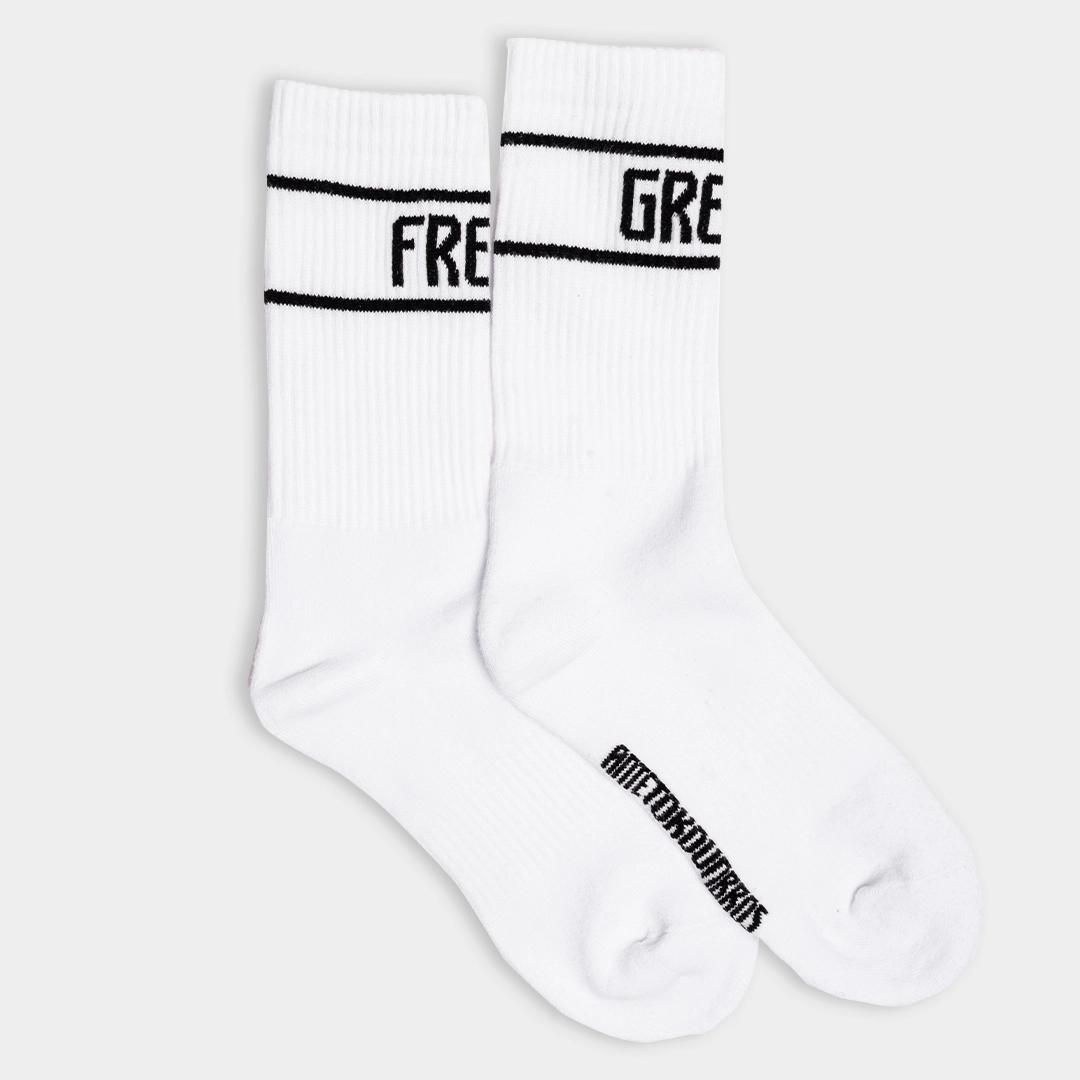Antetokounbros Greek Freak  White Socks