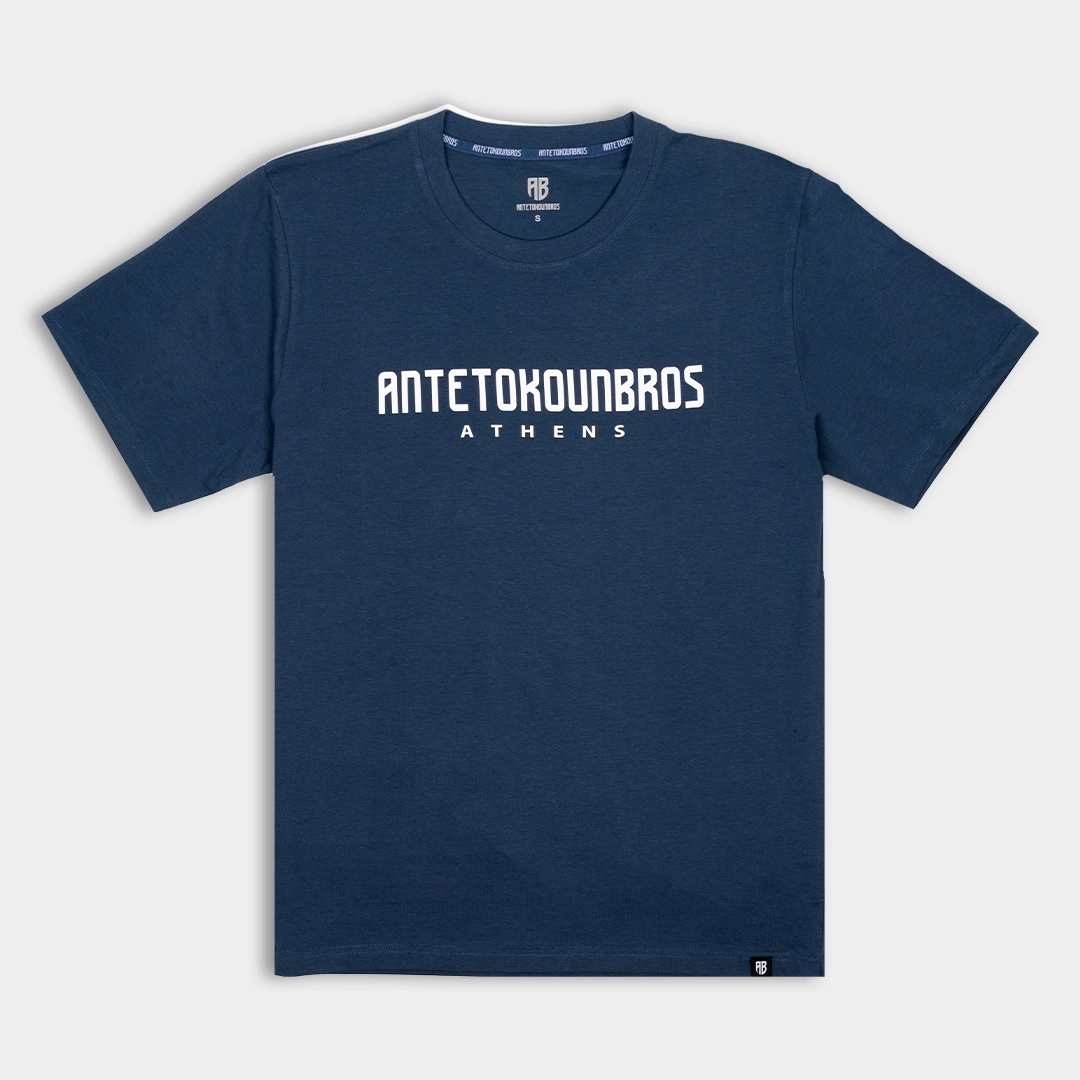 Kids' T-shirt Location Athens Retro Blue