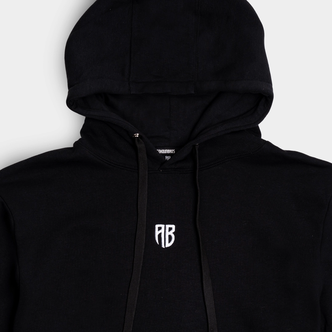 ANTETOKOUNBROS Unisex Hoodie Native Chest Logo Black Detail