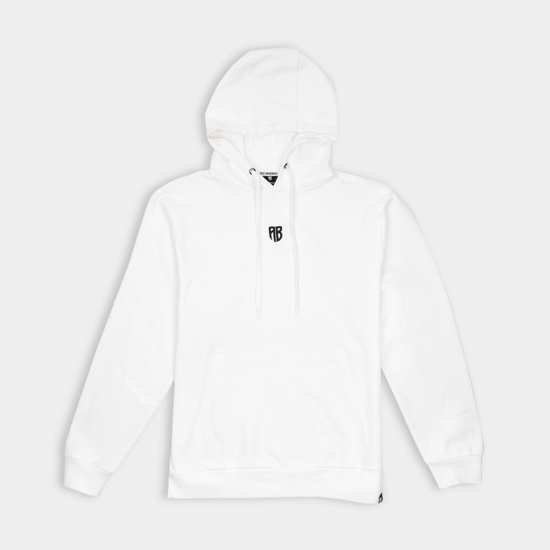 ANTETOKOUNBROS Unisex Hoodie Native Chest Logo White Front