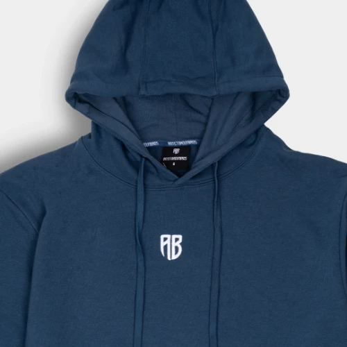 ANTETOKOUNBROS Unisex Hoodie Native Chest Logo Retro Blue Detail thumb