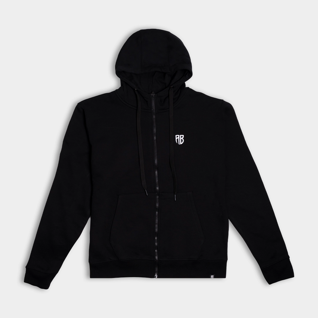ΑNTETOKOUNBROS Full Zip Hoodie Native Black Front