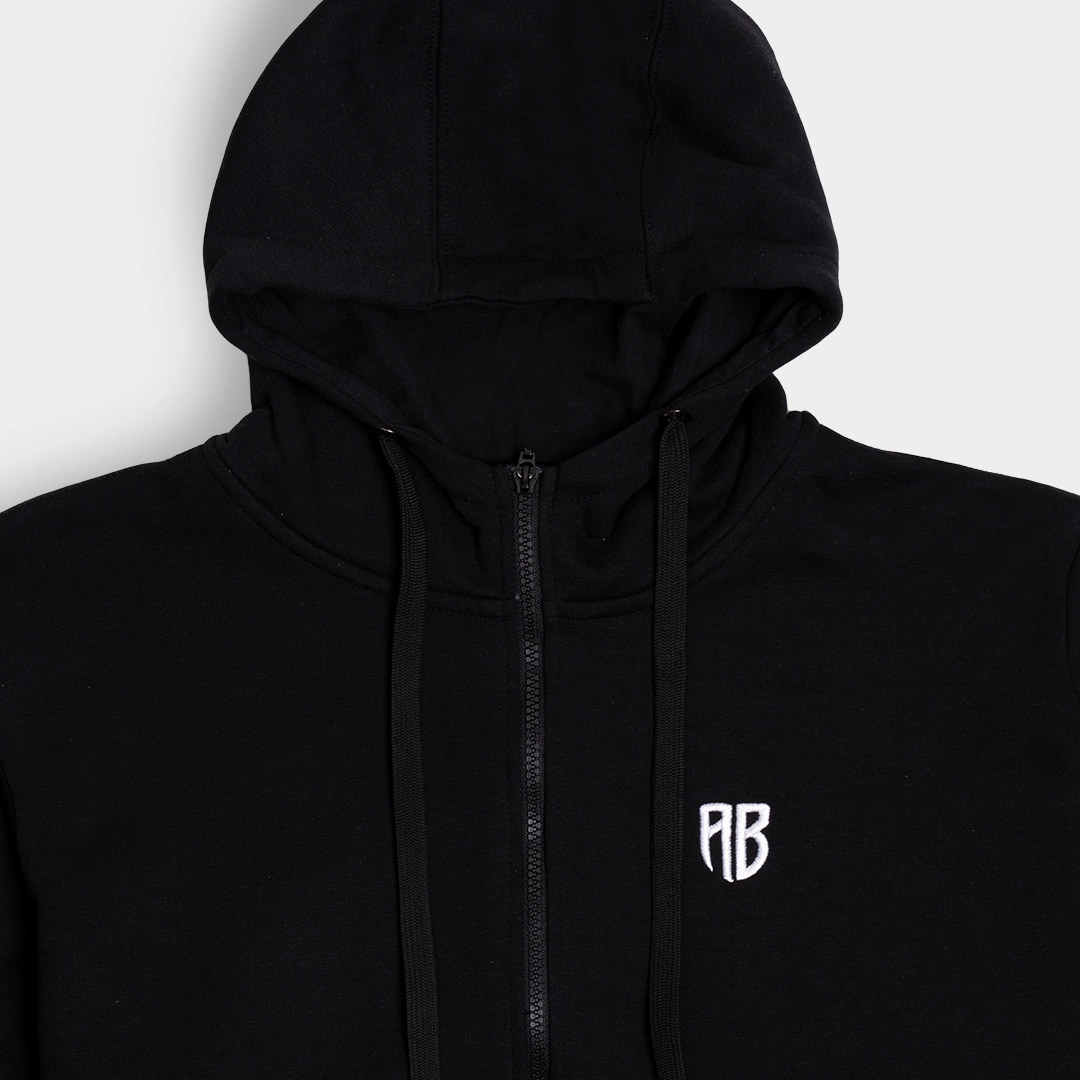 ΑNTETOKOUNBROS Full Zip Hoodie Native Black Detail