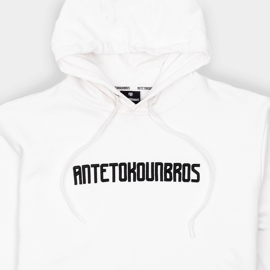 Antetokounros Unisex Baseline Hoodie White I Detail