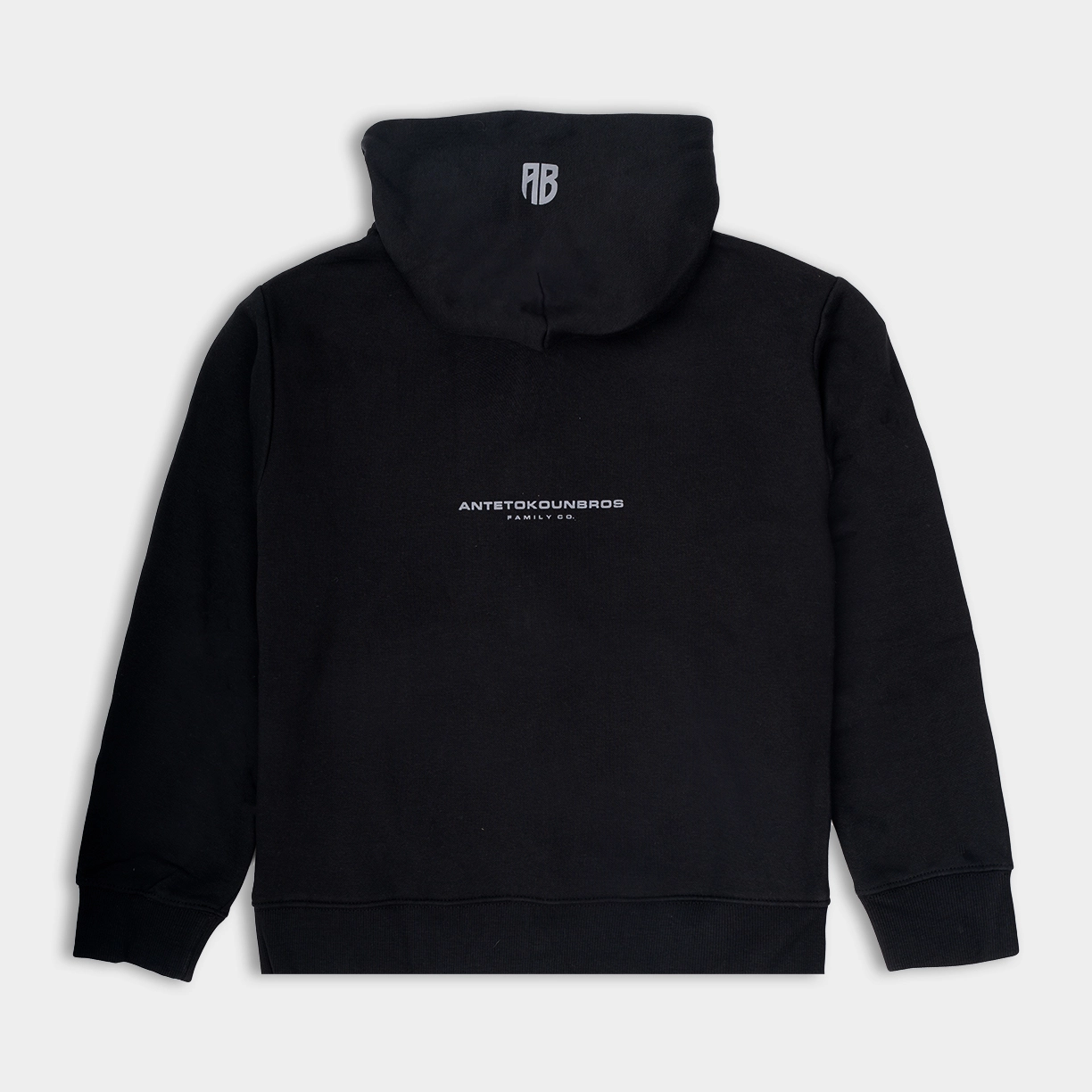 Oversized Zip Hoodie Family| ANTETOKOUNBROS | Black Back