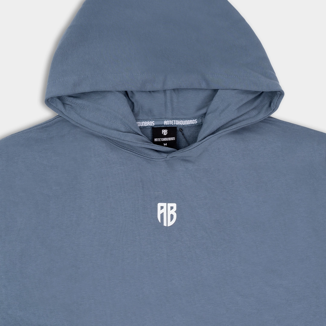 UUnisex Oversized Hoodie We are All Bros| ANTETOKOUNBROS | Blue Detail