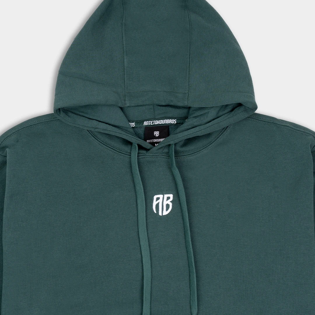  AB Hoodie Native Chest Logo Green| ANTETOKOUNBROS 