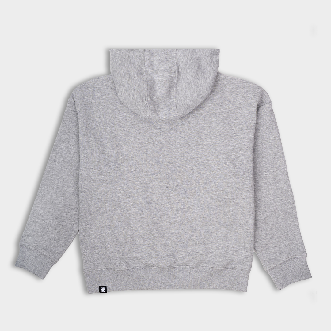Kids' Hoodie Native Chest Logo  | ANTETOKOUNBROS | Gray Back