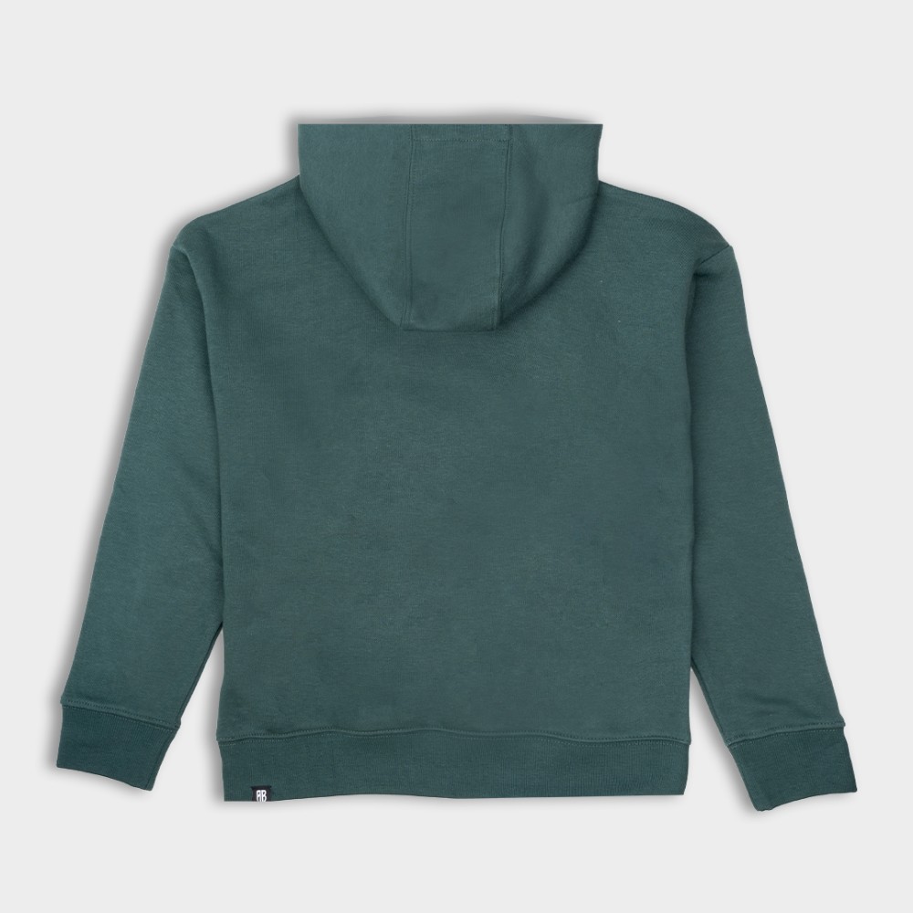 Kids' Hoodie Native Chest Logo | ANTETOKOUNBROS | Green Back