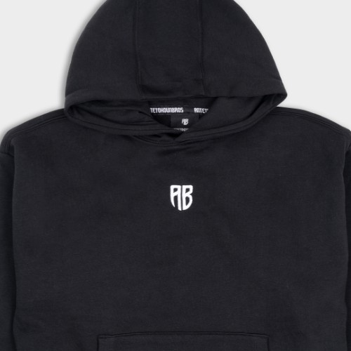 Kids' Hoodie Native Chest Logo | ANTETOKOUNBROS | Black Detail thumb